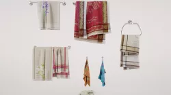 Towels collection 3D model