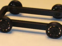Toy car frame with axles for 608 bearings.
