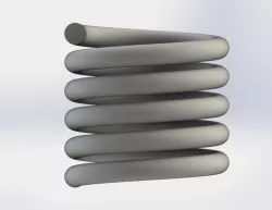 Tutorial: Como modelar un resorte en Solidworks? (opcion2: Saliente/base barrido)