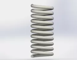 Tutorial: How to model spring in solidworks? Opcion1: Helix/Spiral and Swept Boss Base