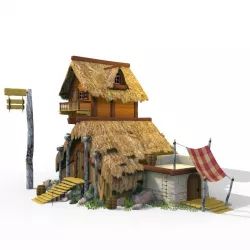 viking house Low-poly  3D model