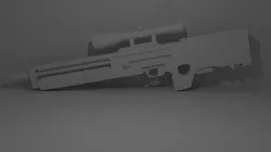 WA2000 game ready Low-poly  3D model