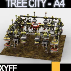Xyff Tree City Block A4 Space Harbour 3D model