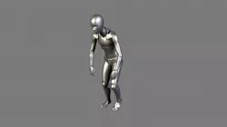 Angry Elderly Walking