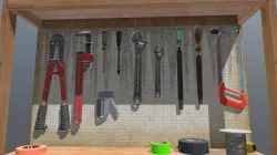 Carpenter Table with tools
