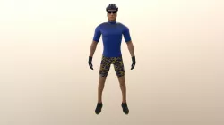 Cyclist Game Character