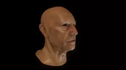 Generic old man head sculpt