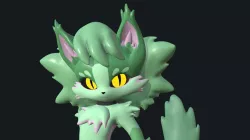 Green Furry Lady