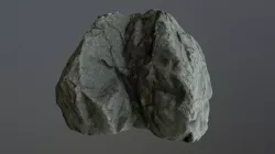grey photoscanned rock