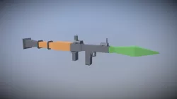 Low poly rocket launcher