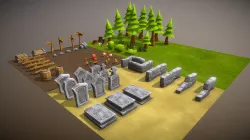 Lowpoly Toon Forest
