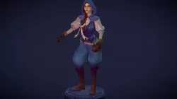Medieval Fantasy Character - Hand Painted