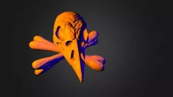 Raven Skull + Bones