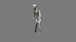 Sad Elderly Walking