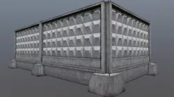 Soviet concrete fence PO-4