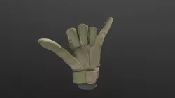 Tactical Glove with hand positions