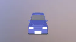 Voxel Hatchback Car
