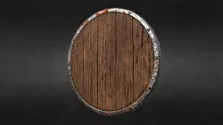 Wood Shield - Low Poly.