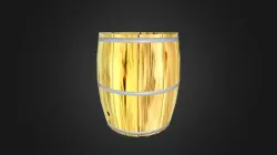 Basic low-poly barrel