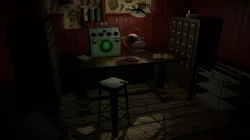 Creepy medical room diorama