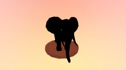 Elephant Low Poly