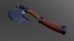 Handpainted Low Poly Axe