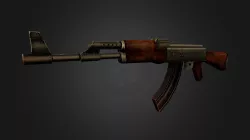 Handpainted LowPoly AK47
