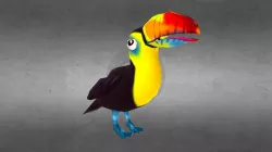 Happy Toucan | Idle Animation | Low Poly