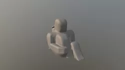 Human Sculpture Scanned by Sense 3D System
