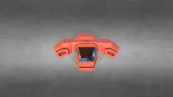 Low poly Spaceship testing