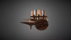 Medieval Beer Keg and Cart