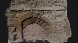 Medieval fireplace