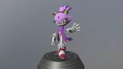Sonic Generations - Blaze the Cat Statue