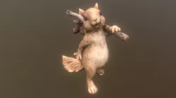 Squirrel and Acorn Figure Scan