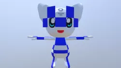 Tokyo 2020 Blue Mascot
