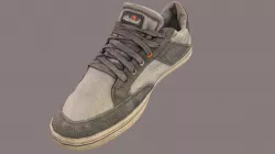 Worn sneaker low poly