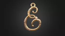 685 - Pendant Letter E