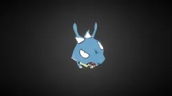 Blue chubby dragon