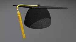 Graduation Cap (Black)