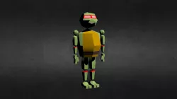 Low-polly generic Ninja Turtle