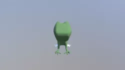 Low Poly Breathing Frog