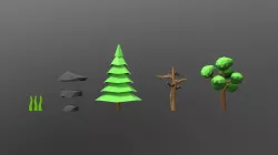 Low-Poly Forest Assets [Game Assets]