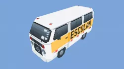Low Poly Schoolbus