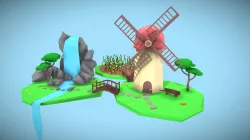 Low Poly Windmill