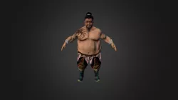 Mongolian Retired Wrestler