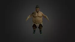 Mongolian Retired Wrestler