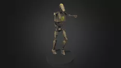 OOM-9 Battle Droid Commander Diorama (StarWars)