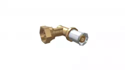PolySure - Brass - Bent Tap Connector