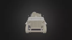 School Project Willys Jeep Polygon Primitives