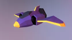 Spaceship - low poly